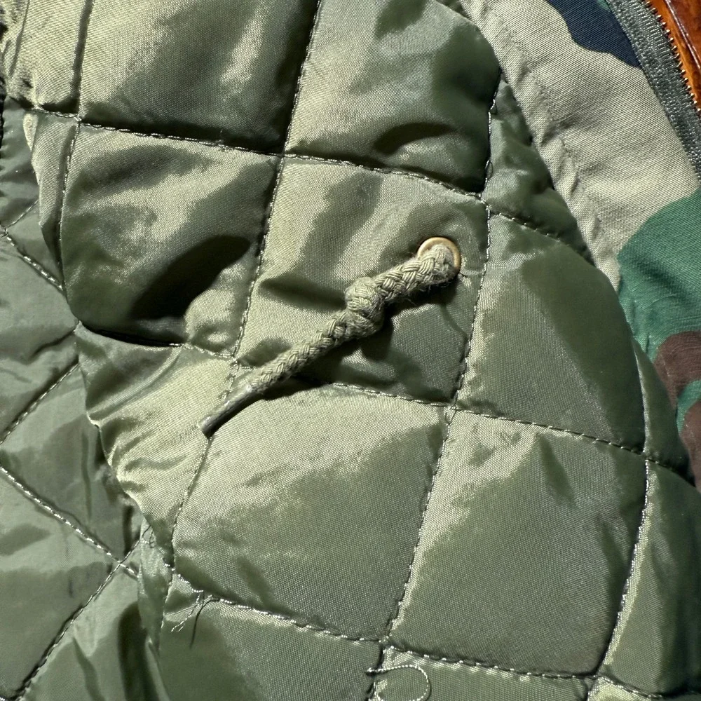 VTG‎ Military Jacket Boys Large 14-16 Field Cold Weather Coat Camo Lined Army